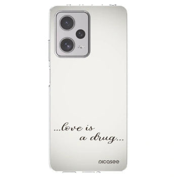 Picasee silikónový prehľadný obal pre Xiaomi Redmi Note 12 Pro+ 5G - Love is a drug