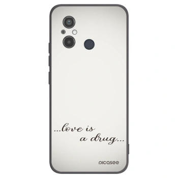 Picasee silikónový čierny obal pre Xiaomi Redmi 12C - Love is a drug
