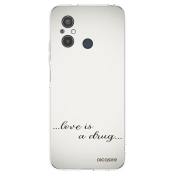 Picasee silikónový prehľadný obal pre Xiaomi Redmi 12C - Love is a drug