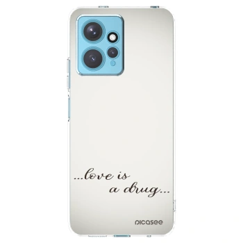 Picasee silikónový prehľadný obal pre Xiaomi Redmi Note 12 4G - Love is a drug
