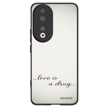 Picasee silikónový čierny obal pre Honor 90 5G - Love is a drug