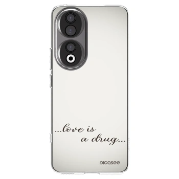 Picasee silikónový prehľadný obal pre Honor 90 5G - Love is a drug