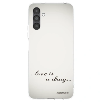Picasee silikónový prehľadný obal pre Samsung Galaxy A04s A047F - Love is a drug