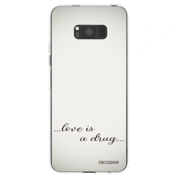 Picasee silikónový prehľadný obal pre Samsung Galaxy S8 G950F - Love is a drug