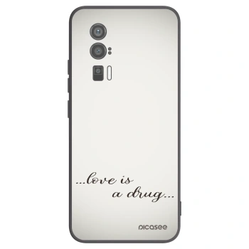 Picasee silikónový čierny obal pre Xiaomi Poco F5 Pro 5G - Love is a drug