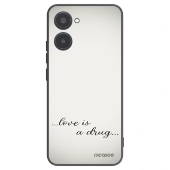 Picasee silikónový čierny obal pre Realme 10 4G - Love is a drug
