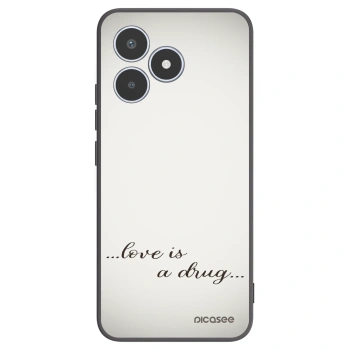 Picasee silikónový čierny obal pre Realme C53 - Love is a drug