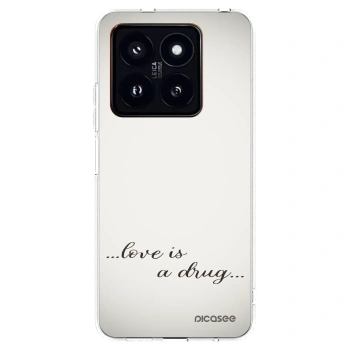 Picasee silikónový prehľadný obal pre Xiaomi 14 Pro - Love is a drug
