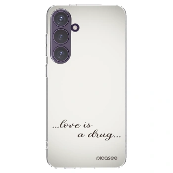 Picasee silikónový prehľadný obal pre Samsung Galaxy S24+ S926B 5G - Love is a drug
