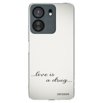 Picasee silikónový prehľadný obal pre Xiaomi Redmi 13C 4G - Love is a drug