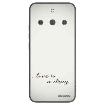 Picasee silikónový čierny obal pre Realme 11 Pro+ - Love is a drug