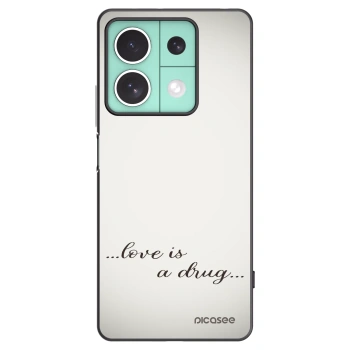 Picasee silikónový čierny obal pre Xiaomi Redmi Note 13 5G - Love is a drug