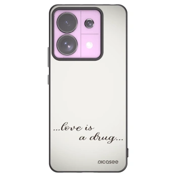 Picasee silikónový čierny obal pre Xiaomi Redmi Note 13 Pro 5G - Love is a drug