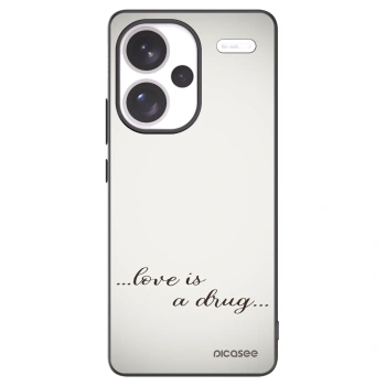 Picasee silikónový čierny obal pre Xiaomi Redmi Note 13 Pro+ 5G - Love is a drug