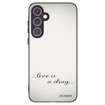 Picasee silikónový čierny obal pre Samsung Galaxy A35 5G A356B - Love is a drug