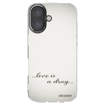 Picasee silikónový prehľadný obal pre Apple iPhone 16 - Love is a drug