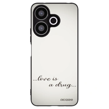 Picasee silikónový čierny obal pre Xiaomi Redmi 13 4G - Love is a drug