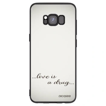 Picasee silikónový čierny obal pre Samsung Galaxy S8 G950F - Love is a drug