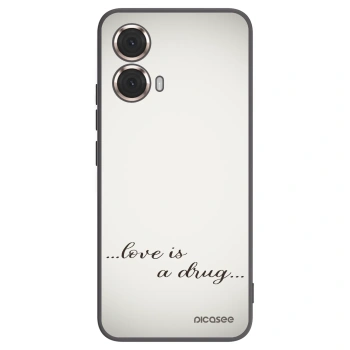 Picasee silikónový čierny obal pre Motorola Moto G85 - Love is a drug