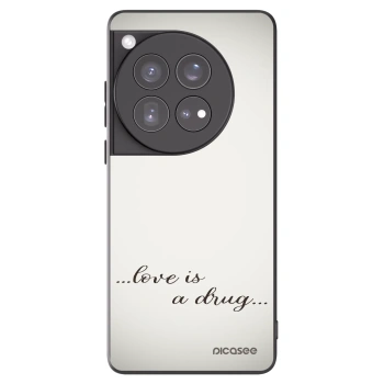 Picasee silikónový čierny obal pre OnePlus 12 5G - Love is a drug