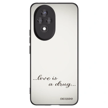 Picasee silikónový čierny obal pre Honor 200 Pro 5G - Love is a drug