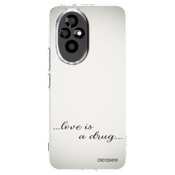 Picasee silikónový prehľadný obal pre Honor 200 Pro 5G - Love is a drug