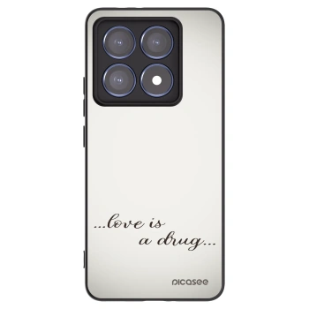 Picasee silikónový čierny obal pre Xiaomi 14T Pro - Love is a drug