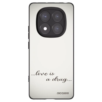 Picasee silikónový čierny obal pre Xiaomi Redmi Note 14 Pro+ 5G - Love is a drug