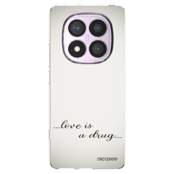 Picasee silikónový prehľadný obal pre Xiaomi Redmi Note 14 Pro 5G - Love is a drug