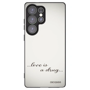 Picasee silikónový čierny obal pre Samsung Galaxy S25 Ultra 5G - Love is a drug