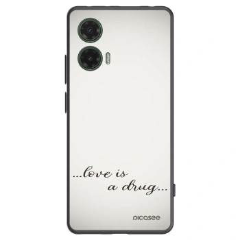 Picasee silikónový čierny obal pre Motorola Moto G35 5G - Love is a drug