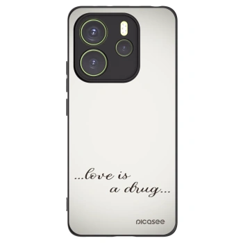 Picasee silikónový čierny obal pre Xiaomi Redmi Note 14 4G - Love is a drug