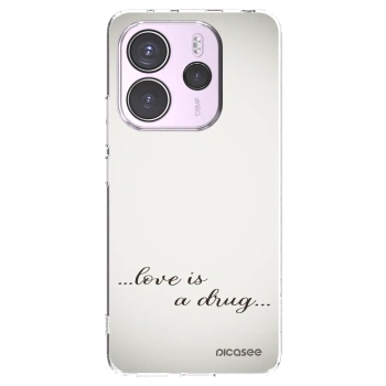 Picasee silikónový prehľadný obal pre Xiaomi Redmi Note 14 4G - Love is a drug