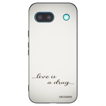 Picasee silikónový čierny obal pre Google Pixel 8a - Love is a drug