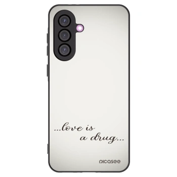 Picasee silikónový čierny obal pre Samsung Galaxy A56 5G A566B - Love is a drug
