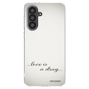 Picasee silikónový prehľadný obal pre Samsung Galaxy A36 5G - Love is a drug