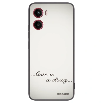 Picasee silikónový čierny obal pre Motorola Moto G05 - Love is a drug