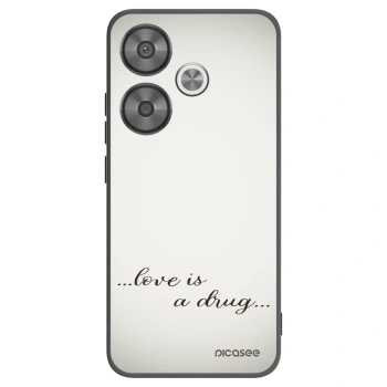 Picasee silikónový čierny obal pre Xiaomi Poco F6 - Love is a drug