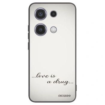 Picasee silikónový čierny obal pre Xiaomi Redmi Note 14S - Love is a drug