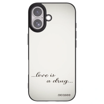Picasee silikónový čierny obal pre Apple iPhone 17 - Love is a drug