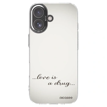 Picasee silikónový prehľadný obal pre Apple iPhone 17 - Love is a drug