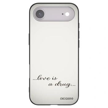 Picasee silikónový čierny obal pre Apple iPhone Air - Love is a drug