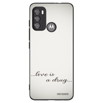 Picasee silikónový čierny obal pre Motorola Edge 60 5G - Love is a drug