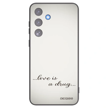 Picasee silikónový čierny obal pre Samsung Galaxy S25 FE 5G - Love is a drug