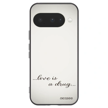 Picasee silikónový čierny obal pre Google Pixel 10 - Love is a drug