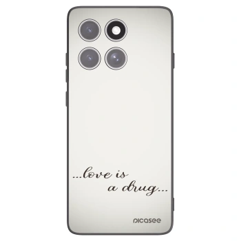 Picasee silikónový čierny obal pre Motorola Edge 60 Fusion - Love is a drug