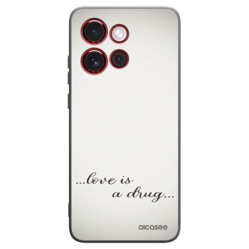 Picasee silikónový čierny obal pre Motorola Edge 60 Neo 5G - Love is a drug
