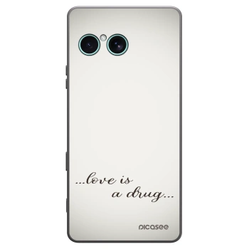 Picasee silikónový čierny obal pre Sony Xperia 10 VII - Love is a drug