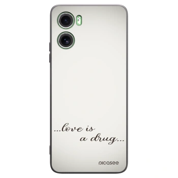 Picasee silikónový čierny obal pre Motorola Moto G06 - Love is a drug