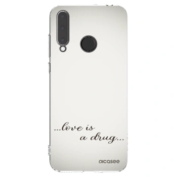 Picasee silikónový prehľadný obal pre Honor 20 Lite - Love is a drug